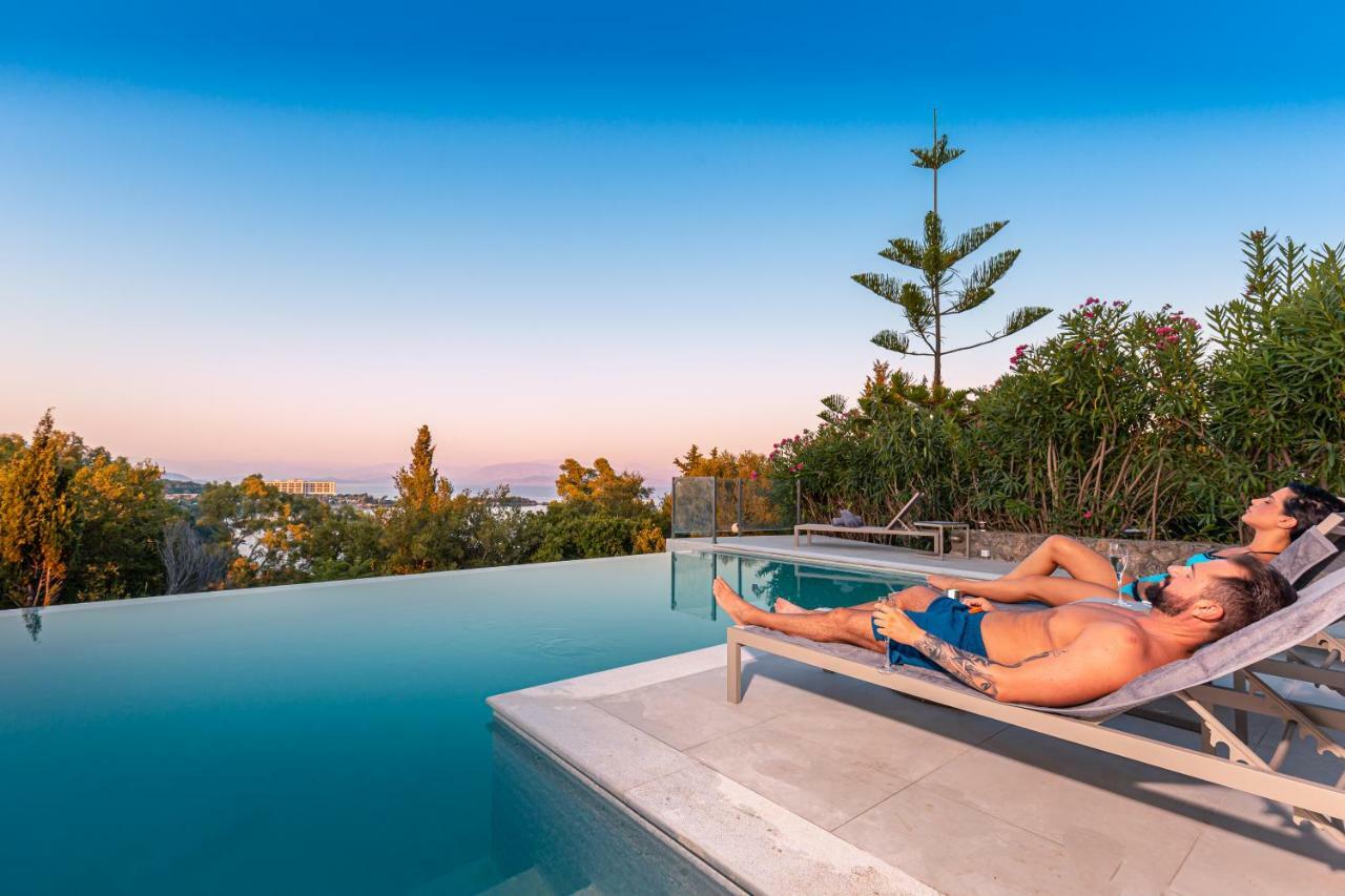 Villa Omnia - Kommeno Bay Dassia  Ngoại thất bức ảnh
